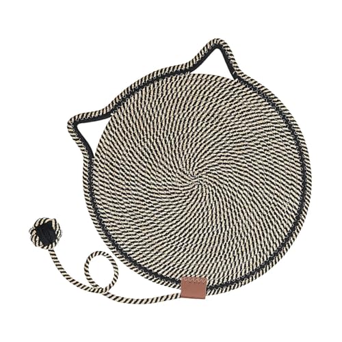 Evember Kratzmatte für Indoor-Katzen, Runde Boden-Kratzmatte mit Spielzeug, Haustierzubehör für Indoor-Kätzchen, Möbelschutz für Wand, Couch, Teppiche, Sofas Evember Kratzmatte für Indoor-Katzen, Runde Boden-Kratzmatte mit Spielzeug, Haustierzubehör für Indoor-Kätzchen, Möbelschutz für Wand, Couch, Teppiche, Sofas von Evember