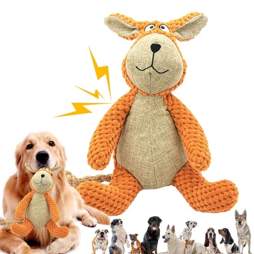 Evember Robustes Kauspielzeug für Hunde, Kaninchen, Spielzeug für Hunde, für aggressive Kauer, langlebiges Quietschspielzeug für Welpen, Zahnen, Plüsch, Kaninchen, Spielzeug Evember Robustes Kauspielzeug für Hunde, Kaninchen, Spielzeug für Hunde, für aggressive Kauer, langlebiges Quietschspielzeug für Welpen, Zahnen, Plüsch, Kaninchen, Spielzeug von Evember