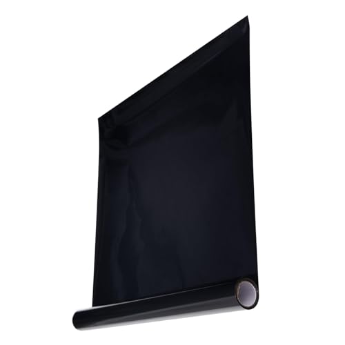 Evember Schwarzes Hintergrundposter für Aquarium – schwarzer Aquarium-Hintergrund, statisch haftend, selbstklebender Aquarium-Hintergrund, Vinyl-Hintergrundaufkleber, Aquarium-Poster für von Evember