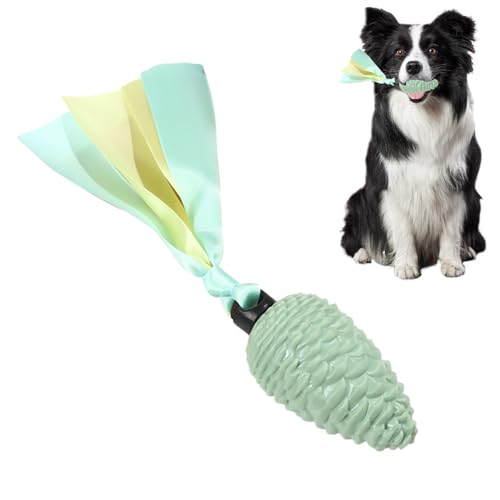 Evember Tannenzapfen Hund Kauspielzeug - Quietschendes Seil Hund Kauspielzeug mit Beißstreifen | Welpen Kauspielzeug, Langlebiges Haustier Spielzeug zum Zahnen, Hundespielzeug für Haustiere, Evember Tannenzapfen Hund Kauspielzeug - Quietschendes Seil Hund Kauspielzeug mit Beißstreifen | Welpen Kauspielzeug, Langlebiges Haustier Spielzeug zum Zahnen, Hundespielzeug für Haustiere, von Evember
