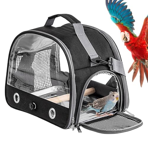 Evember Transporttasche für kleine Vögel, Sittich-Tragetasche, atmungsaktiver Tierschutz-Rucksack, tragbares Haustierzubehör für Tierarztbesuche, Einkaufen und Outdoor-Abenteuer von Evember