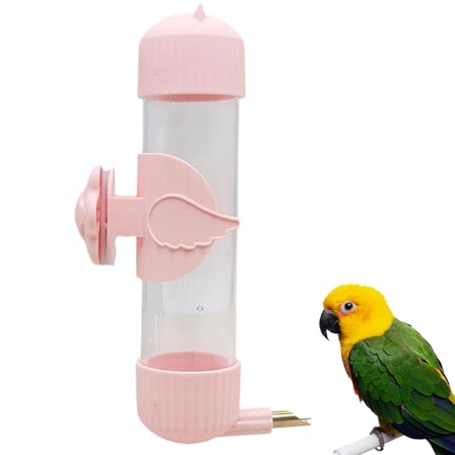 Evember Vogel Wasserflasche für Käfig | Vogeltrinkgerät Bewässerungsgerät - Haustier Automatischer Wasserspender für Finken, Nymphensittiche, , Wellensittiche, Lovebird von Evember