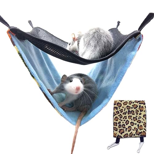 Hängematte für Kleintiere, Hängematte, Käfig, Hamster, Käfig, Frettchen, Hängematte, Chinchilla, Käfig, 2 Schichten, Hängematte, Hängematte, warmes Hängebett, für Amster, Igel, Chinchillas, Kaninchen, von Evember