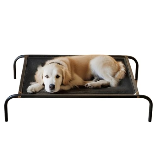Eventerde Hundebett im Freien, erhöhtes Hundebett,Unterstützend atmungsaktives Welpenbett | Pet Cooling Mesh Cot recycelbares waschbares Netz für heißes Wetter im Innenbereich im Freien im Freien im von Eventerde