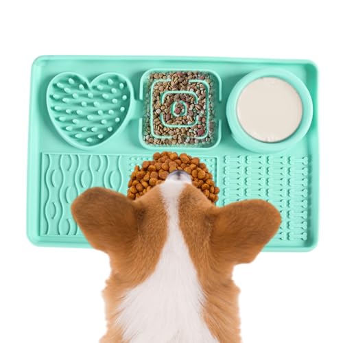 Eventerde Hundeleckmatte | Silikon Futtermatte Für Hunde,Langsamfütterung, Multifunktionelles Beschäftigungsspielzeug Zur Geistigen Förderung & Beruhigung Bei Langeweile Für Drinnen Eventerde Hundeleckmatte | Silikon Futtermatte Für Hunde,Langsamfütterung, Multifunktionelles Beschäftigungsspielzeug Zur Geistigen Förderung & Beruhigung Bei Langeweile Für Drinnen von Eventerde