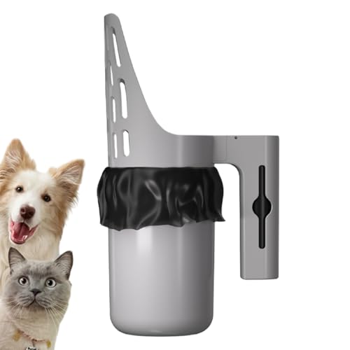 Eventerde Katzentoilettenschaufel mit Halterung, tragbarer Abfalleimer für Katzentoilette, große Kapazität, für drinnen und draußen von Eventerde