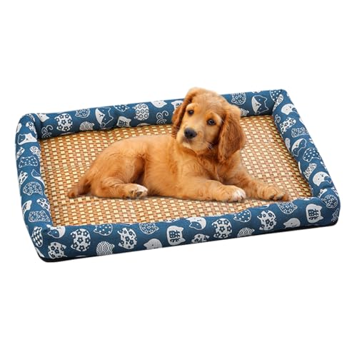 Eventerde Kühlmatte für Haustiere, Kühlkissen für Hunde,Rattan-Haustier-Sommer-Kühlkissen | Schlafmatte, Sommer-Eispads für Hunde und Katzen, Hundebettmatten für Crate Kennel Bed Sofa Eventerde Kühlmatte für Haustiere, Kühlkissen für Hunde,Rattan-Haustier-Sommer-Kühlkissen | Schlafmatte, Sommer-Eispads für Hunde und Katzen, Hundebettmatten für Crate Kennel Bed Sofa von Eventerde