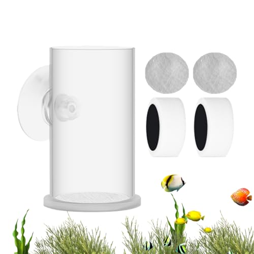 Eventerde Urlaubs-Fischfutterautomat - Transparente -Futterschale | Futterzubehör Mit Saugnapf-Design, Schwimmring Und Siebnetz Als Aquariumzubehör Für Zuhause Eventerde Urlaubs-Fischfutterautomat - Transparente -Futterschale | Futterzubehör Mit Saugnapf-Design, Schwimmring Und Siebnetz Als Aquariumzubehör Für Zuhause von Eventerde