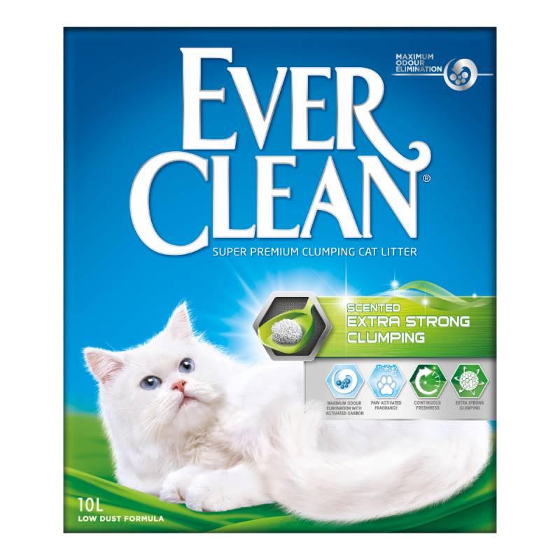 2-fach zooPunkte auf 10 l Ever Clean® Katzenstreu -  Extra Strong Frischeduft von Ever Clean