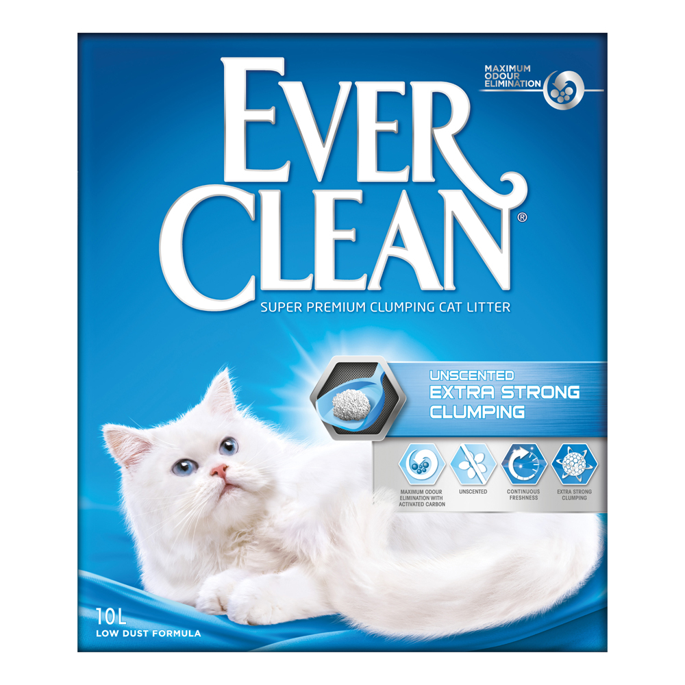 2-fach zooPunkte auf 10 l Ever Clean® Katzenstreu - Extra Strong Parfümfrei von Ever Clean