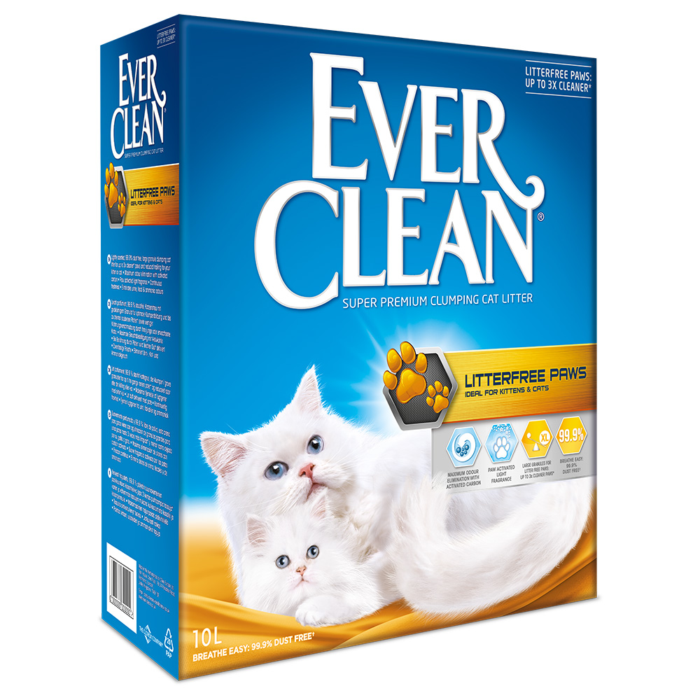 Ever Clean® Litterfree Paws Katzenstreu - Sparpaket: 2 x 10 l von Ever Clean