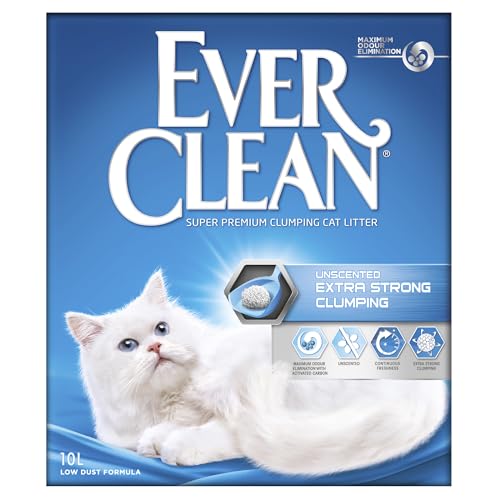 Ever Clean Extrastarkes klumpendes Katzenstreu, 10 Liter, duftstofffrei von Ever Clean