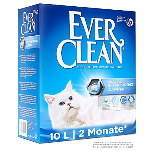 Ever Clean Extrastarkes klumpendes Katzenstreu, 10 Liter, duftstofffrei von Ever Clean