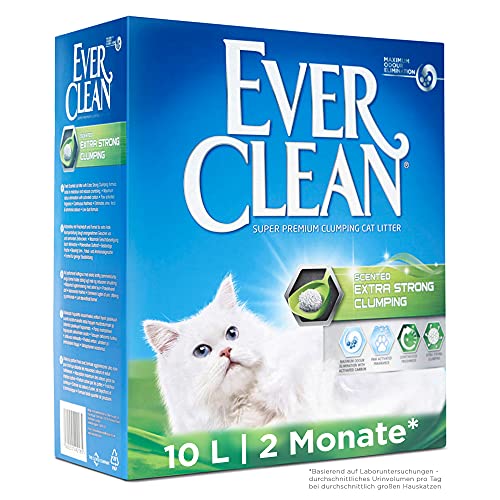 Ever Clean Extrastarkes klumpendes Katzenstreu, 10 Liter, mit Duftstoffen, Extra Strong von Ever Clean