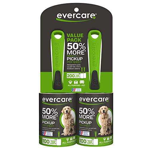 Evercare Pet Fusselrolle, 100 Schichten, Doppelpack von Evercare