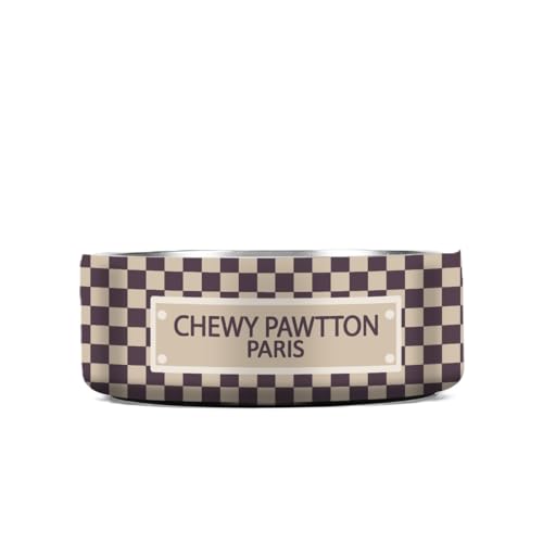 ChewyPawtton, luxuriöser Designer-Hundenapf für kleine, mittelgroße und große Hunde, rostfrei, Metall, rutschfest, auslaufsicher, strapazierfähig, isoliert, für Hunde, Katzen und Haustiere, ChewyPawtton, luxuriöser Designer-Hundenapf für kleine, mittelgroße und große Hunde, rostfrei, Metall, rutschfest, auslaufsicher, strapazierfähig, isoliert, für Hunde, Katzen und Haustiere, von Everything Chic