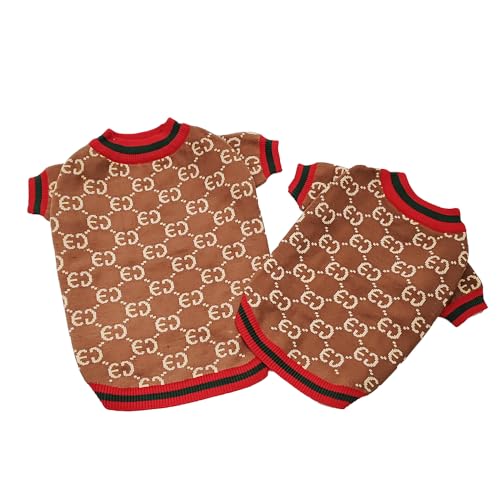 Everything Chic Designer-Hundekleidung, Pullover, Hemd, Outfit, Größe S, Teetasse, süße Hunde, Welpen, Französische Bulldogge, Dackel, Chihuahua, Katzen, Malteser, Jungen, Mädchen (Größe M, Gucchewi) Everything Chic Designer-Hundekleidung, Pullover, Hemd, Outfit, Größe S, Teetasse, süße Hunde, Welpen, Französische Bulldogge, Dackel, Chihuahua, Katzen, Malteser, Jungen, Mädchen (Größe M, Gucchewi) von Everything Chic