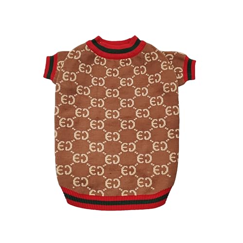 Everything Chic Gucchewi Designer-Hundekleidung, Pullover, Hemd, Outfit, Größe S, Teetasse, niedliche Hunde, Welpen, Französische Bulldogge, Dackel, Chihuahua, Katzen, Malteser, Jungen, Mädchen Everything Chic Gucchewi Designer-Hundekleidung, Pullover, Hemd, Outfit, Größe S, Teetasse, niedliche Hunde, Welpen, Französische Bulldogge, Dackel, Chihuahua, Katzen, Malteser, Jungen, Mädchen von Everything Chic