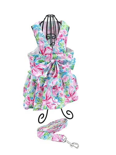 Hundekleid, Fliege, Geschirr, Leine, Set für kleine Hunde, niedliches Haustier, Mädchen, Welpen, Sommerkleidung für weibliche Hasenkleidung, Yorkie, Chihuahua, Training, Spazierengehen (Größe XL, Hundekleid, Fliege, Geschirr, Leine, Set für kleine Hunde, niedliches Haustier, Mädchen, Welpen, Sommerkleidung für weibliche Hasenkleidung, Yorkie, Chihuahua, Training, Spazierengehen (Größe XL, von Everything Chic
