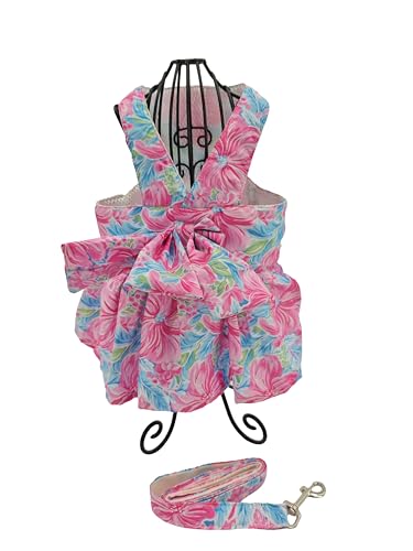 Hundekleid mit Fliege, Geschirr, Leine, Set für kleine Hunde, niedliches Haustier, Mädchen, Welpen, Sommerkleidung für weibliche Kaninchen, Yorkie, Chihuahua, Training, Spazierengehen, Größe L, Hundekleid mit Fliege, Geschirr, Leine, Set für kleine Hunde, niedliches Haustier, Mädchen, Welpen, Sommerkleidung für weibliche Kaninchen, Yorkie, Chihuahua, Training, Spazierengehen, Größe L, von Everything Chic