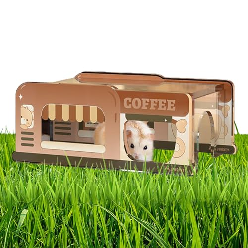 EviKoo Hamsterhaus, Hamsterspielzeug, Hamsterversteck, Haustierhaus, Spielaktivität, Hamsterkäfig, Versteck, Spielzeug, transparentes Versteck, Spielzeug, exquisit für Fensterbank, Zuhause, Nachttisch EviKoo Hamsterhaus, Hamsterspielzeug, Hamsterversteck, Haustierhaus, Spielaktivität, Hamsterkäfig, Versteck, Spielzeug, transparentes Versteck, Spielzeug, exquisit für Fensterbank, Zuhause, Nachttisch von EviKoo