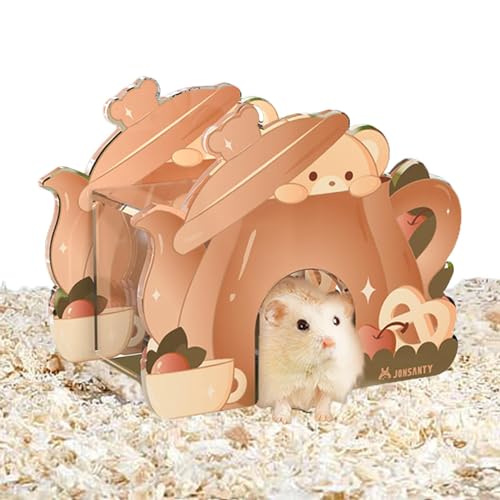 EviKoo Hamsterhaus, Hamsterspielzeug, Hamsterversteck, Haustierhaus, Spielaktivität, Hamsterkäfig, Versteck, Spielzeug, transparentes Versteck, Spielzeug, exquisit für Fensterbank, Zuhause, Nachttisch EviKoo Hamsterhaus, Hamsterspielzeug, Hamsterversteck, Haustierhaus, Spielaktivität, Hamsterkäfig, Versteck, Spielzeug, transparentes Versteck, Spielzeug, exquisit für Fensterbank, Zuhause, Nachttisch von EviKoo