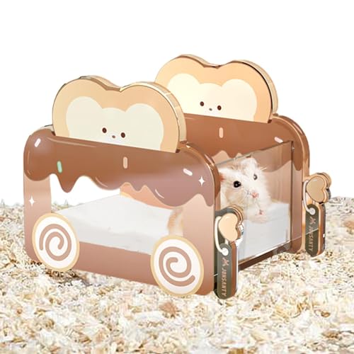 EviKoo Hamsterhaus, Hamsterspielzeug, Hamsterversteck, Haustierhaus, Spielaktivität, Hamsterkäfig, Versteck, Spielzeug, transparentes Versteck, Spielzeug, exquisit für Fensterbank, Zuhause, Nachttisch EviKoo Hamsterhaus, Hamsterspielzeug, Hamsterversteck, Haustierhaus, Spielaktivität, Hamsterkäfig, Versteck, Spielzeug, transparentes Versteck, Spielzeug, exquisit für Fensterbank, Zuhause, Nachttisch von EviKoo