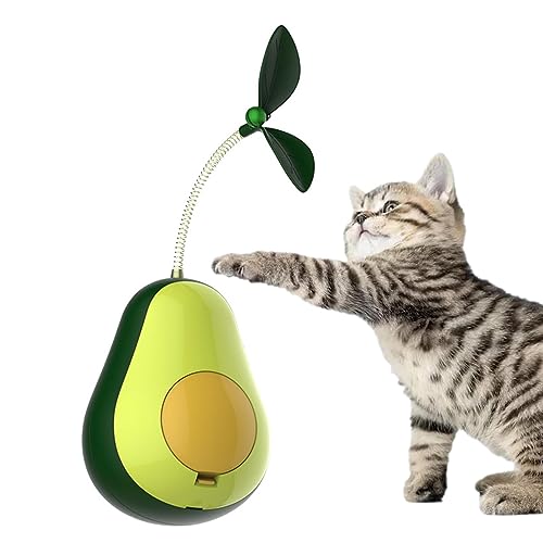 EviKoo Katzenminze-Spielzeug für Katzen – Avocado-geformtes Spielzeug für Kätzchen, drehbar, gesundes Kätzchen, Beißen, Lecken, Kauspielzeug für die Zahnreinigung, Spielen, interaktives von EviKoo