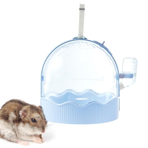 Hamster-Tragetasche | Tragbare Kleintier-Tragetasche mit Wasserflasche | Atmungsaktive Hamstertasche für Eichhörnchen Hamster Outdoor Carrier von EviKoo
