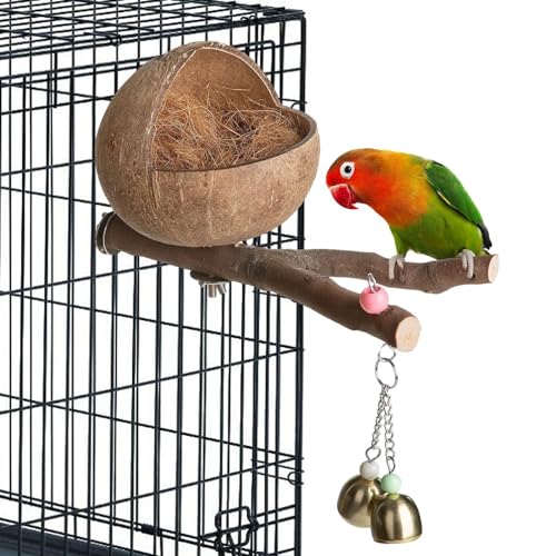 Haus Hüttenkäfig für Liebesvögel Natur Kokosnuss Schale Vogelhaus Natur Kokos Vogelhaus Kokos Vogelnest Nistkästen für Wildvögel Rotkehlchen Wellensittich Haus Hüttenkäfig für Liebesvögel Natur Kokosnuss Schale Vogelhaus Natur Kokos Vogelhaus Kokos Vogelnest Nistkästen für Wildvögel Rotkehlchen Wellensittich von EviKoo