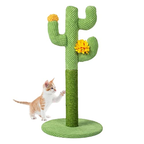 Kaktus-Kratzbaum, multifunktionaler vertikaler Kaktus-Katzenbaum, Kaktus-Klettergerüst, schönes stabiles Design, Katzenkratzen für kleine Katzen von EviKoo