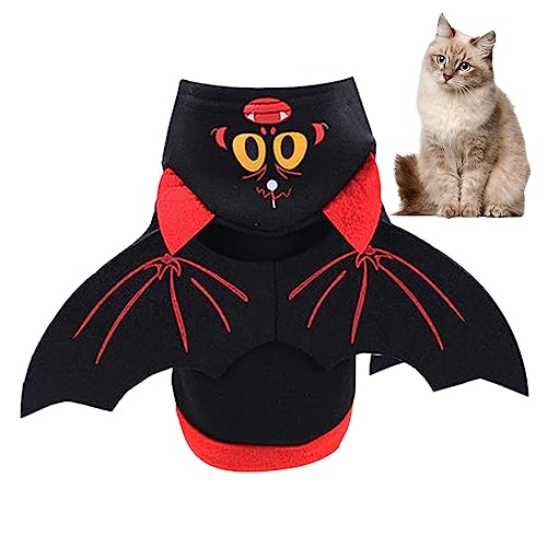 Katze Fledermaus Wings Anzug | Hund Fledermaus Flügel Kostüm - Weiche Haustier-Fledermaus Halloween Outfits, Halloween Hundeleinen für mittleres kleines Haustier Evikoo von EviKoo