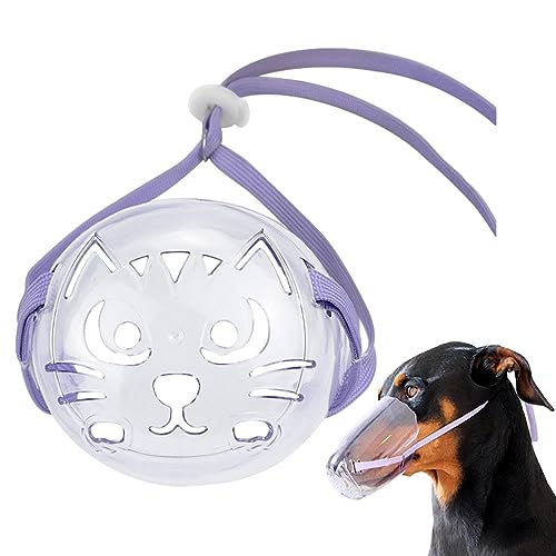 Katzenhaube - Haustier Hood Mundschutz - Haustier Transparent atmungsaktiv Hund und Katze Pflege Schnauze, Katzengesicht Düsen für Hund Katze Small Medium Evikoo von EviKoo