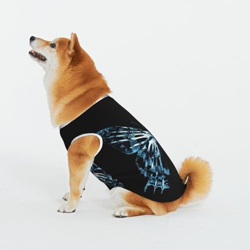 Schmetterling Haustier Katze Hund Shirt Baumwolle T-Shirt Haustier Weihnachten Pullover Weich Bequem Baumwolle Pyjama Haustier Katze Junge Hund Dress Up Kostüme von Evius