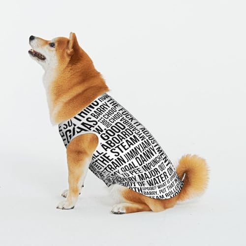 Spiel Zitate Haustier Katze Hund Shirt Baumwolle T-Shirt Haustier Weihnachten Pullover Weich Bequem Baumwolle Pyjama Haustier Katze Junge Hund Dress Up Kostüme von Evius