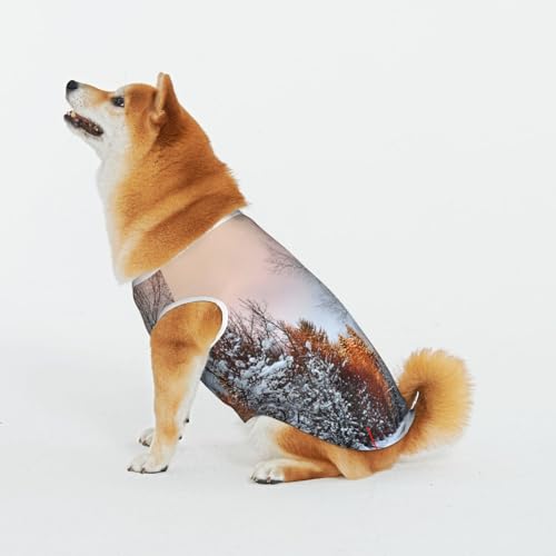 Wandering In The Winter Light Pet Cat Dog Shirt Cotton T-Shirt Pet Christmas Pullover Soft Comfortable Cotton Pajamas Pet Cat Young Dog Dress Up Costumes Wandering In The Winter Light Pet Cat Dog Shirt Cotton T-Shirt Pet Christmas Pullover Soft Comfortable Cotton Pajamas Pet Cat Young Dog Dress Up Costumes von Evius