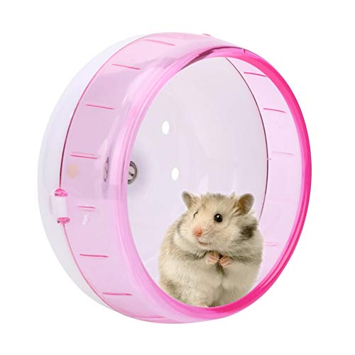 Hamsterrad, abnehmbare Halterung Hamsterlaufrad, für Meerschweinchen(pink) von Evonecy