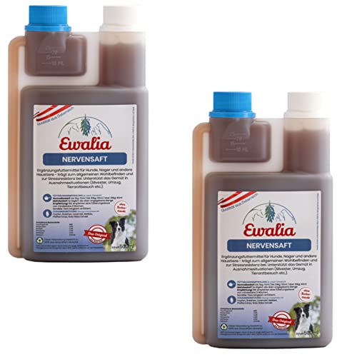 Ewalia Nervensaft für Haustiere - Doppelpack - 2 x 500 ml Ewalia Nervensaft für Haustiere - Doppelpack - 2 x 500 ml von Ewalia