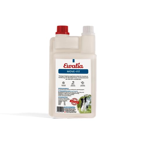 NEU! EWALIA Move - Fit für Hunde - Entfesseln Sie die volle Aktivität Ihres Hundes mit unserer speziellen Sehnen- und Bandunterstützung, mit Tierärzten entwickelt, 100% Natur pur - 500ml von Ewalia