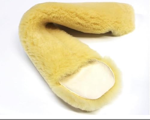 Echtes Qualitäts Lammfell als Gurtschoner, Bauchgurtschoner, Sattelgurtschoner. Rundum Fell für Ihren Sattelgurt, Schnallen bleiben frei ! von Ewbob