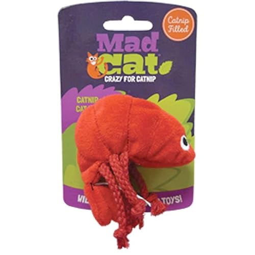 Mad Cat Garnelen von Puncin' - Katzenspielzeug für Erwachsene Katzen - Plüsch - Pink - Tragbar - Katzenminze Duft - Indoor - Prominenter & Tier-Thema Mad Cat Garnelen von Puncin' - Katzenspielzeug für Erwachsene Katzen - Plüsch - Pink - Tragbar - Katzenminze Duft - Indoor - Prominenter & Tier-Thema von Ewbob