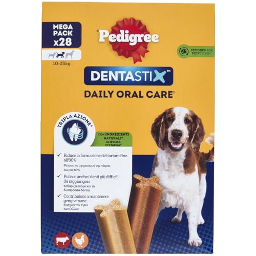 Pedigree Dentastix Daily Oral Care für Caner Größe Medium Big Pack mit 28 Stix von Ewbob