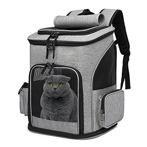 Ewolee Hunde Rucksäcke, Atmungsaktiv Stoff Faltbarer Haustiertragetasche Hunderucksack Transporttasche für Hunde und Katzen von Ewolee