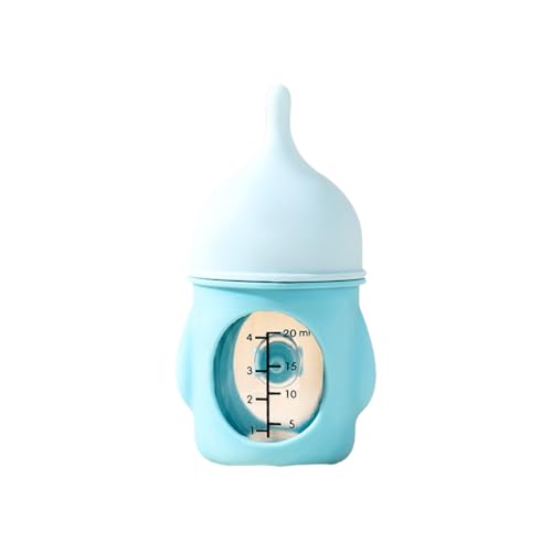 Exclent Haustierflasche Silikon Nippel Milchspender Rosa Gelb Blau Geeignet für Katzen und Hunde (Blau, Einheitsgröße) von ExcLent