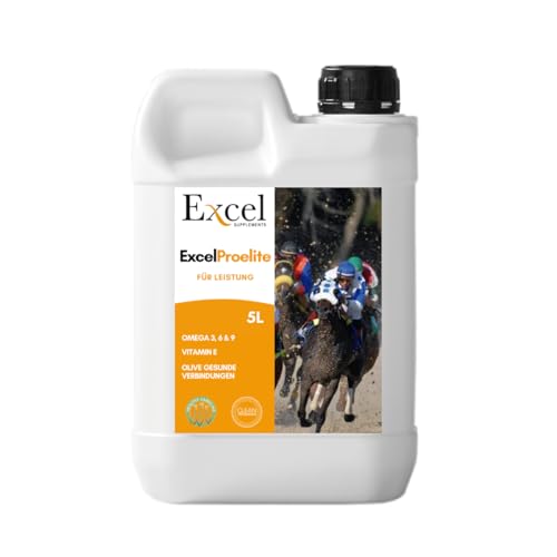 Excel SUPPLEMENTS Europe Excel ProElite | Öl für Pferde| Entzündungshemmend| Antioxidantien| Natürlich entzündungshemmend| Muskelentwicklung (5 Liter) Excel SUPPLEMENTS Europe Excel ProElite | Öl für Pferde| Entzündungshemmend| Antioxidantien| Natürlich entzündungshemmend| Muskelentwicklung (5 Liter) von Excel Supplements Europe