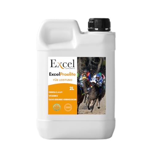 Excel SUPPLEMENTS Europe Excel ProElite | Öl für Pferde| Entzündungshemmend| Antioxidantien| Natürlich entzündungshemmend| Muskelentwicklung (2 Liter) von Excel Supplements Europe