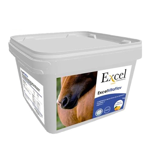 Excel Supplements VitaFlav 1Kg - Atemergänzungsmittel für Pferde Vitamin C Verbessert die Atmung von Pferden - Pferdezulage Atemergänzung - Pferdepflege - Erhöht die Leistung der Pferde Excel Supplements VitaFlav 1Kg - Atemergänzungsmittel für Pferde Vitamin C Verbessert die Atmung von Pferden - Pferdezulage Atemergänzung - Pferdepflege - Erhöht die Leistung der Pferde von Excel Supplements Europe