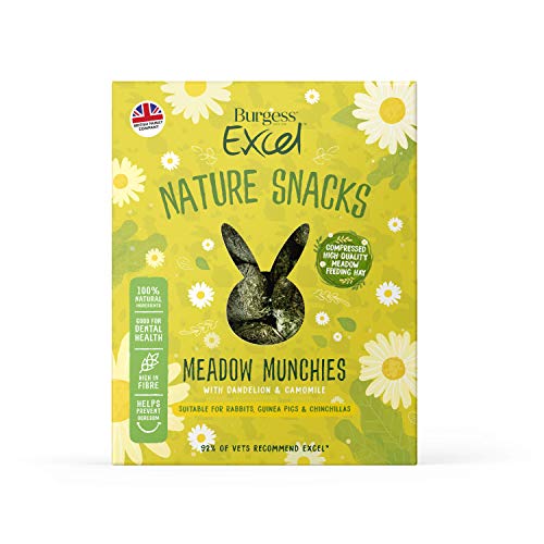 Burgess Excel Meadow Munchies Leckerlis für Kaninchen, Meerschweinchen und Chinchillas von Excel