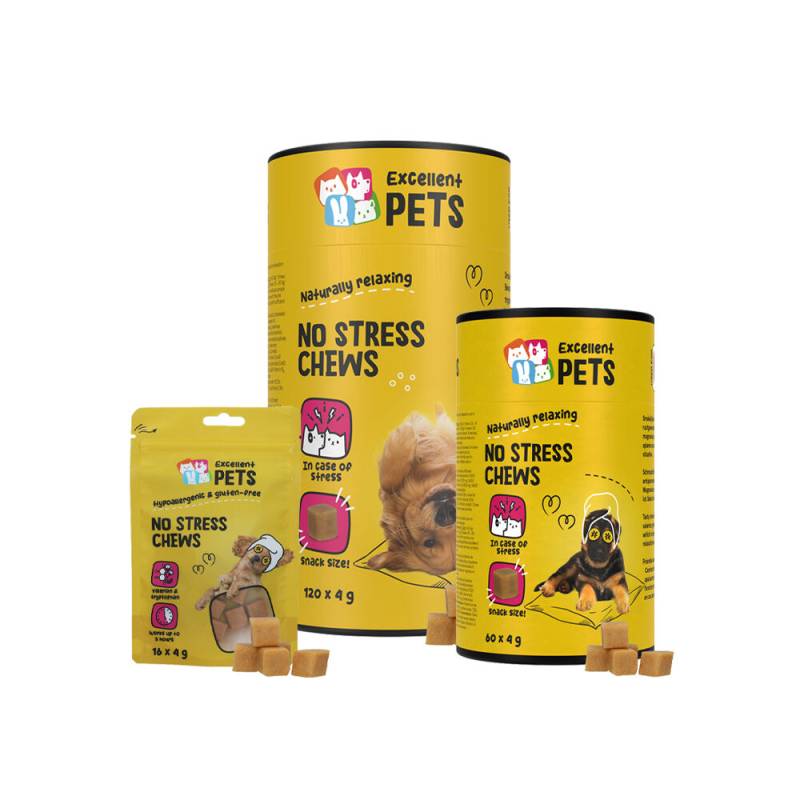 Excellent Pets Dog No Stress Soft Chews - 16 Stück Excellent Pets Dog No Stress Soft Chews - 16 Stück von Excellent Pets