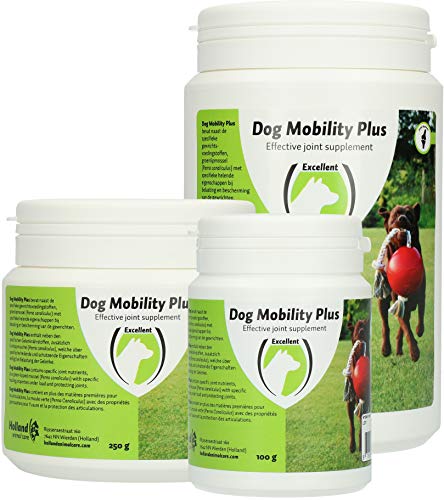 Holland Animal Care Excellent Dog Mobility Plus - Zur Unterstützung der Sehnen, Knorpel, Bänder und Gelenke von Hunden - Für Hunde geeignet - Ergänzende Tiernahrung - 250 Gramm von Holland Animal Care